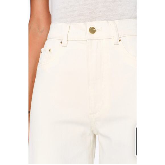 DL1961 Hepburn Wide Leg High Rise Vintage 33” in Eggshell Size 30 - Picture 5 of 12